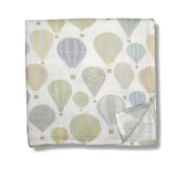 Little Threads Pastel Air Balloon Muslin Blanket