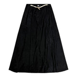 Hev Black Paneled Cord Skirt