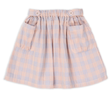 Wander & Wonder Hydrangea Check Gathered Skirt