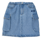 Wander & Wonder Denim Cargo Skirt