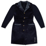 La Nina Navy Corduroy Vest Set