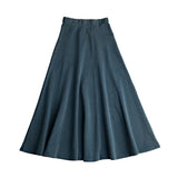 Birnham On The Sea Ocean Teal Midi Skirt