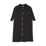 Lil Legs Black Button Front Maxi Dress
