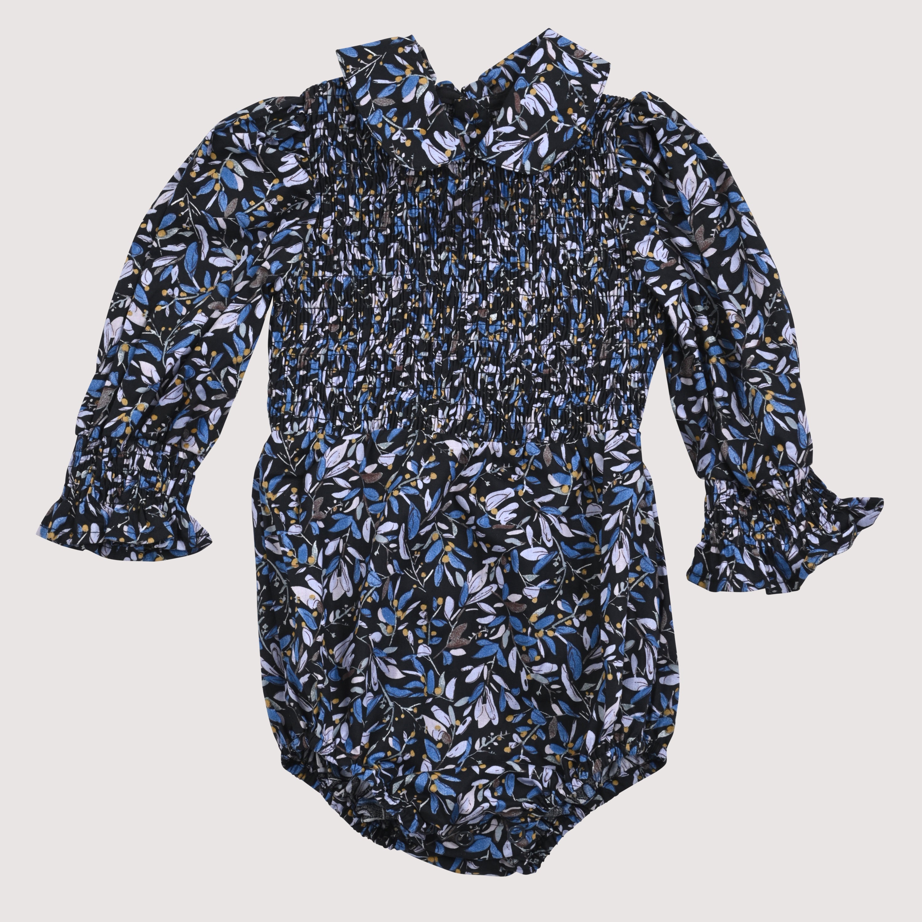 One Child Floral Mariner Romper