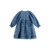 C'era Una Volta Dusty Blue Flower Kana Dress
