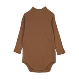 Farren And Me Ochre Mockneck Onesie