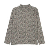 Anlogie Vintage Purple Printed Mockneck