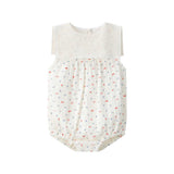 Coco Blanc Cherry Gauze Sailor Romper