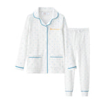 Coco Blanc Blue Polka Dot Long Pj