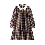 Coco Blanc Burgundy Plaid Dress
