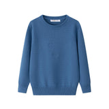 Coco Blanc Blue Embroidered Crew