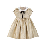 Coco Blanc Gold Jaquard Dress