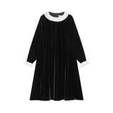 Coco Blanc Black Velvet Dress