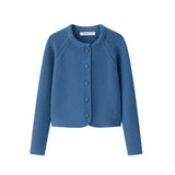 Coco Blanc Blue Cropped Cardigan