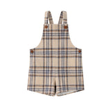 Coco Blanc Blue Plaid Overalls