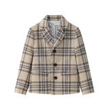 Coco Blanc Blue Plaid Blazer