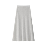 Coco Blanc Marled Grey Knit Skirt