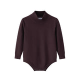 Coco Blanc Burgundy Knit Mockneck