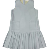 Teela Powder Blue Leather Jumper