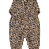 Piupiuchick Brown Animal Print Romper
