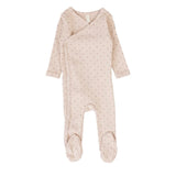 Lilette Dusty Pink Diamond Dot Footie