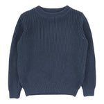 Analogie Off Blue Chunky Knit Sweater 