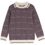 Blumint Burgundy Chevron Collar Sweater