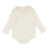 Lil Legs Cream Collar Onesie