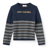 Copenhagen Colors Navy Logo Merino Sweater