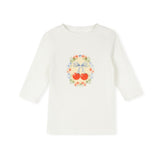 Cabana White Printed Floral Arrangement Tee