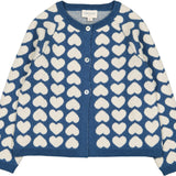 Louis Louise Knitted Heart Cardigan