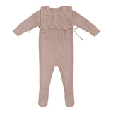 Carmina Pink Knit Footie