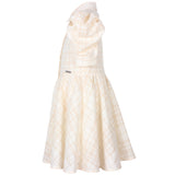 Jessie And James Creme Stripe Carousel Dress