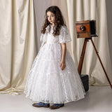 Mummymoon White Embroidered Chiara Gown