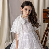 Mummymoon White Embroidered Chiara Gown