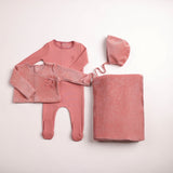 Bee & Dee Dusty Pink Classic Stitch Wrap Take Me Home Set