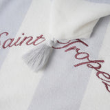 Coco Blanc Striped Terry Poncho