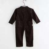 Please Mom Cocoa Corduroy Playsuit