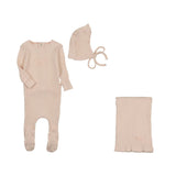 Bee & Dee Champagne Pink Dainty Rope Pointelle Take Me Home Set