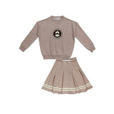Coco Blanc Marled Blush Girls Sweatshirt Set