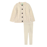 Fub Ecru Aran Knit Set