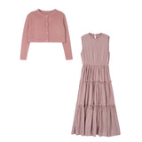 Lilou Mauve Angel Textured Jumper Set