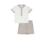 Harper James Plaid Brit Colored Stitched Set