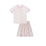 One Child Pink Bow Set