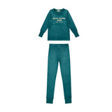 Crew Green Terry Applique Pj's