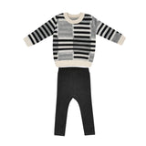 Klai Grey Roy Pattern Knit Set