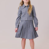 Kipp Grey Cynthia Pinstripe Set