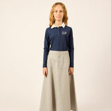 Parni Blue Est Collar T-Shirt