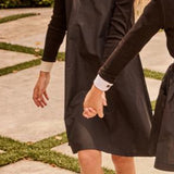 Little Parni Black Taffeta Jumper