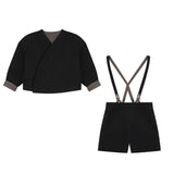 Calla Lili Black Wrap Suit
